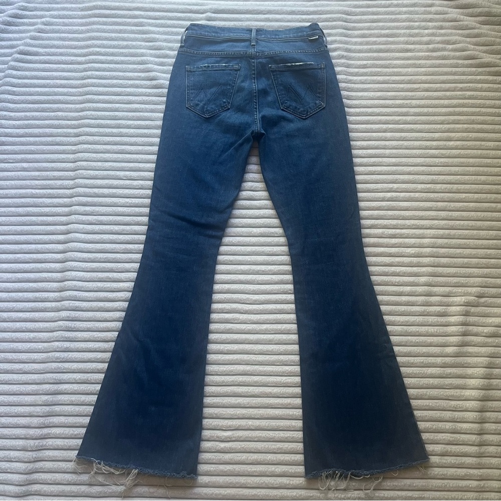 MOTHER Embroidered Weekender Fray Jeans - Picture 9 of 14
